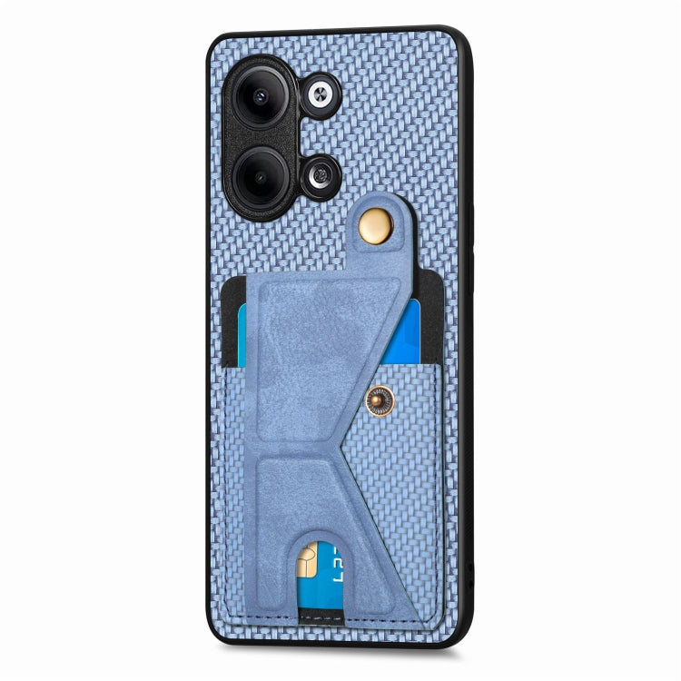 For OPPO Reno9 Carbon Fiber Wallet Flip Card Holder Phone Case