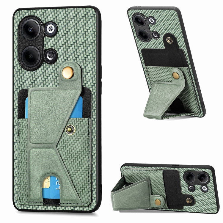 For OPPO Reno9 Carbon Fiber Wallet Flip Card Holder Phone Case