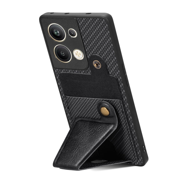 For OPPO Reno9 Pro+ Carbon Fiber Wallet Flip Card Holder Phone Case