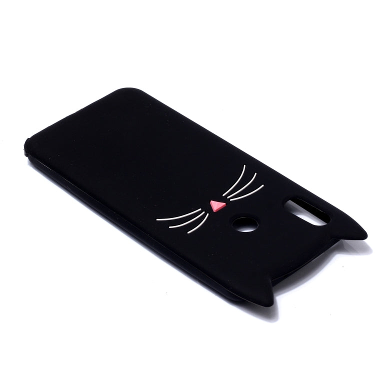 Lovely 3D Moustache Cat Soft Silicone Back Case for Xiaomi Redmi Note 7S / Note 7 / Note 7 Pro