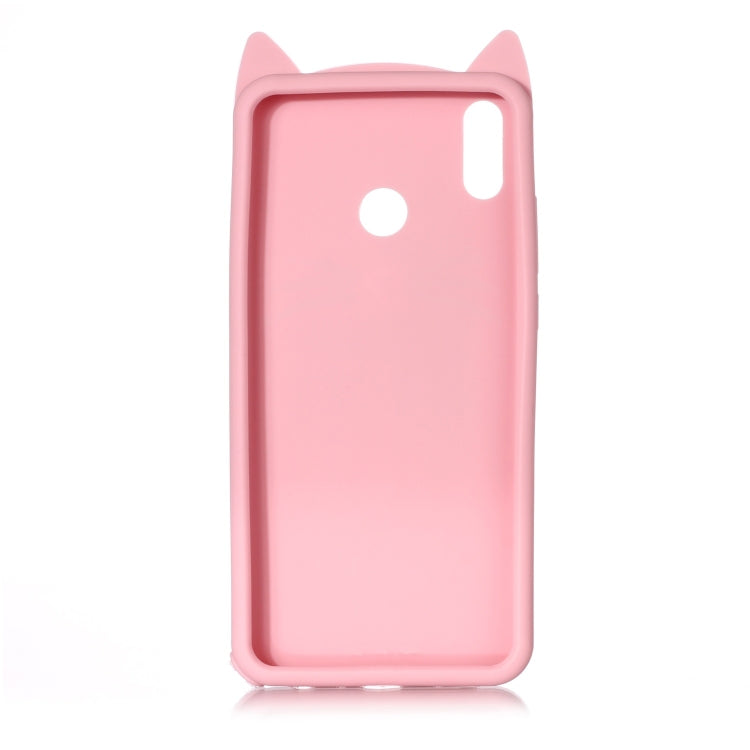 Lovely 3D Moustache Cat Soft Silicone Back Case for Xiaomi Redmi Note 7S / Note 7 / Note 7 Pro