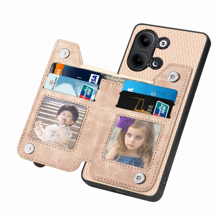 For OPPO Reno9 Carbon Fiber Flip Zipper Wallet Phone Case