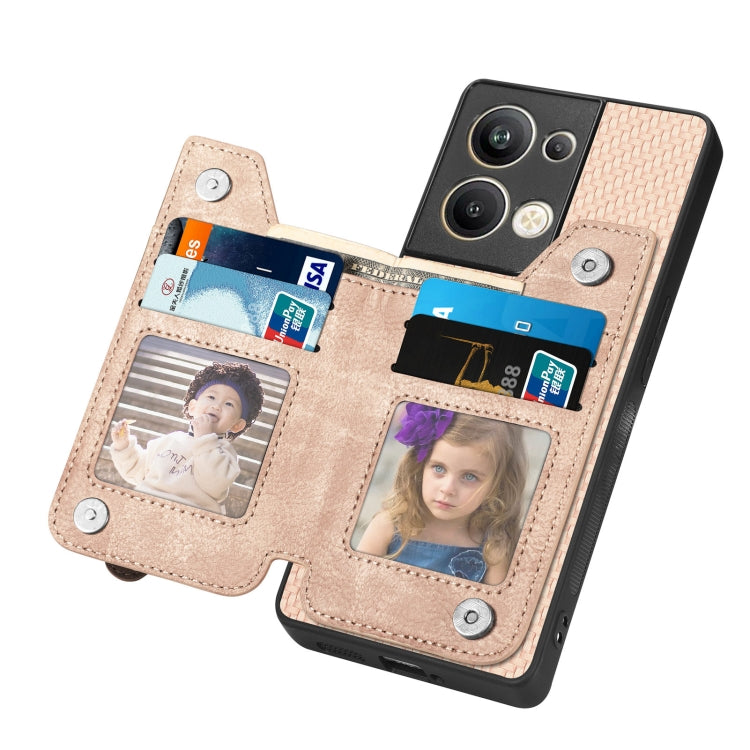 OPPO Reno9 Pro+ Carbon Fiber Flip Zipper Wallet Phone Case