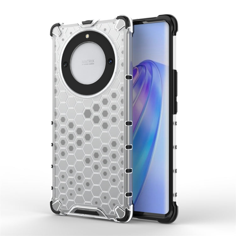 For Honor X9A Shockproof Honeycomb Phone Case