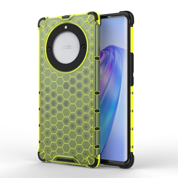 For Honor X9A Shockproof Honeycomb Phone Case