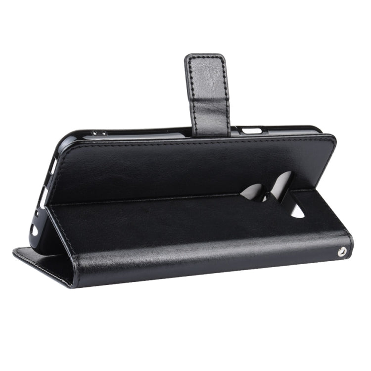 Retro Crazy Horse Texture Horizontal Flip Leather Case for LG K50 /LG Q60, with Holder & Card Slots & Photo Frame