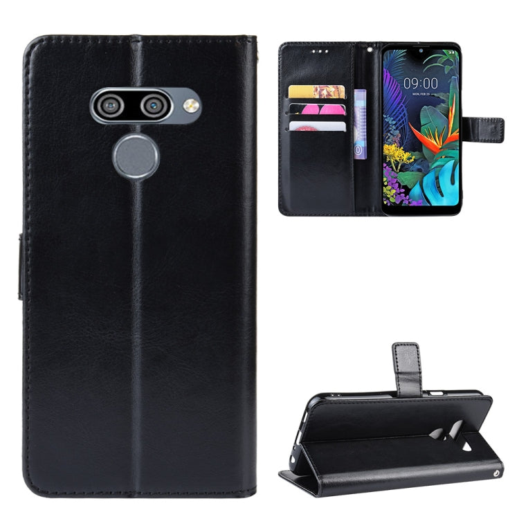Retro Crazy Horse Texture Horizontal Flip Leather Case for LG K50 /LG Q60, with Holder & Card Slots & Photo Frame