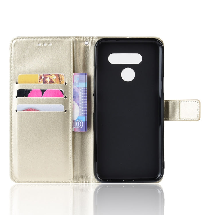 Retro Crazy Horse Texture Horizontal Flip Leather Case for LG K50 /LG Q60, with Holder & Card Slots & Photo Frame