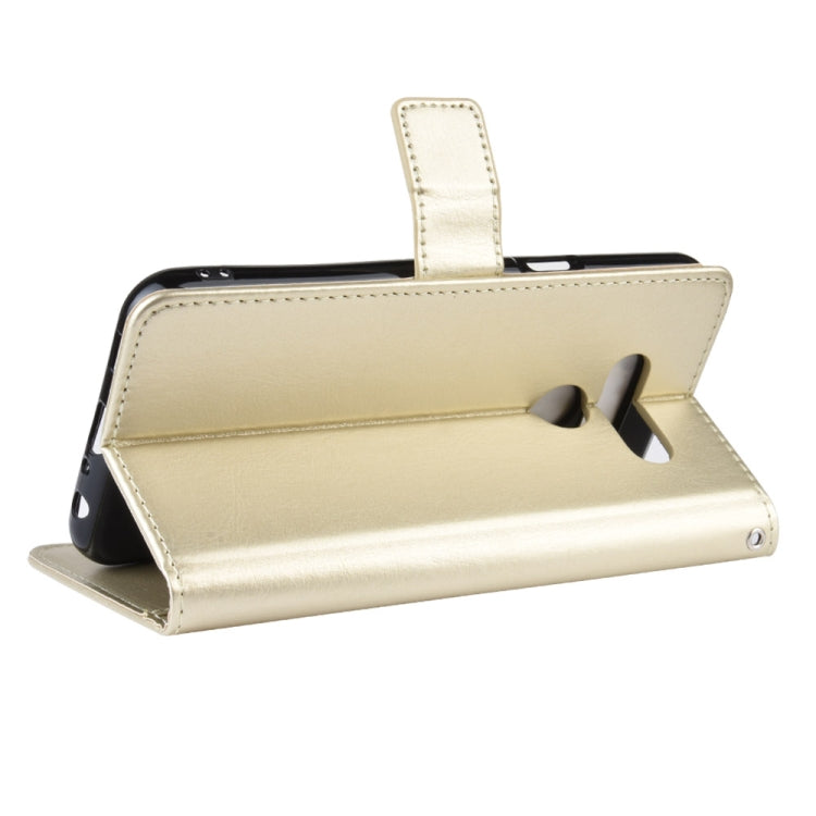 Retro Crazy Horse Texture Horizontal Flip Leather Case for LG K50 /LG Q60, with Holder & Card Slots & Photo Frame