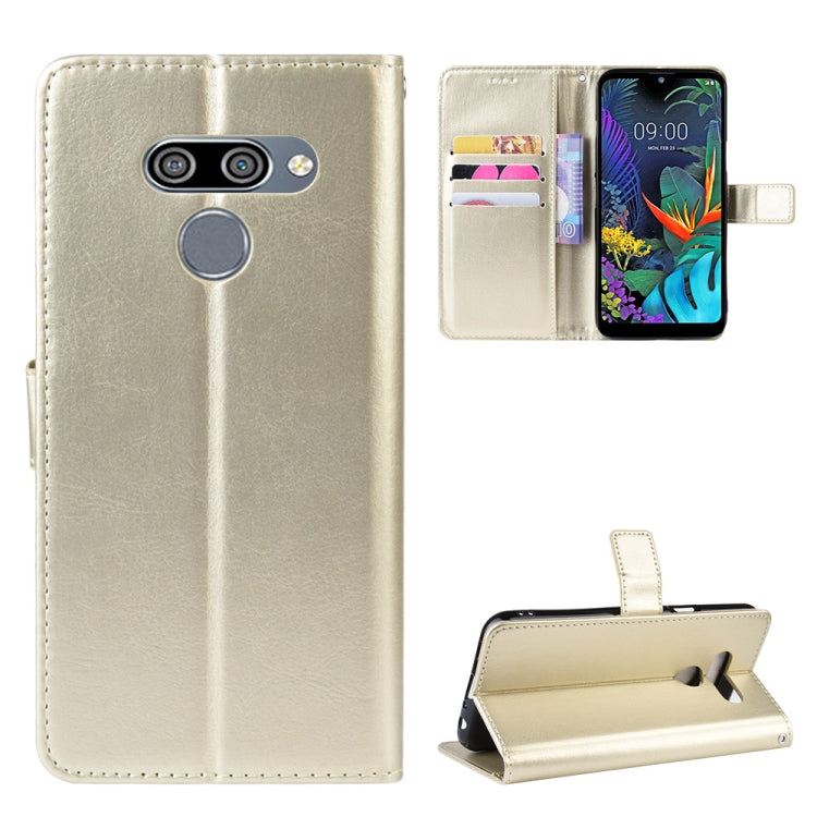 Retro Crazy Horse Texture Horizontal Flip Leather Case for LG K50 /LG Q60, with Holder & Card Slots & Photo Frame