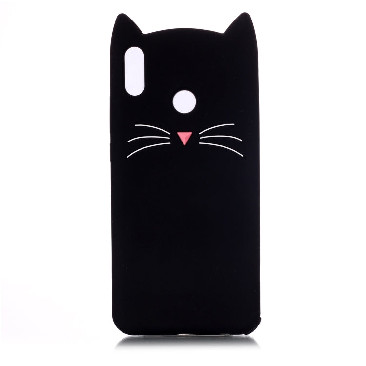 Lovely 3D Moustache Cat Soft Silicone Back Case for Xiaomi Redmi Note 5 Pro