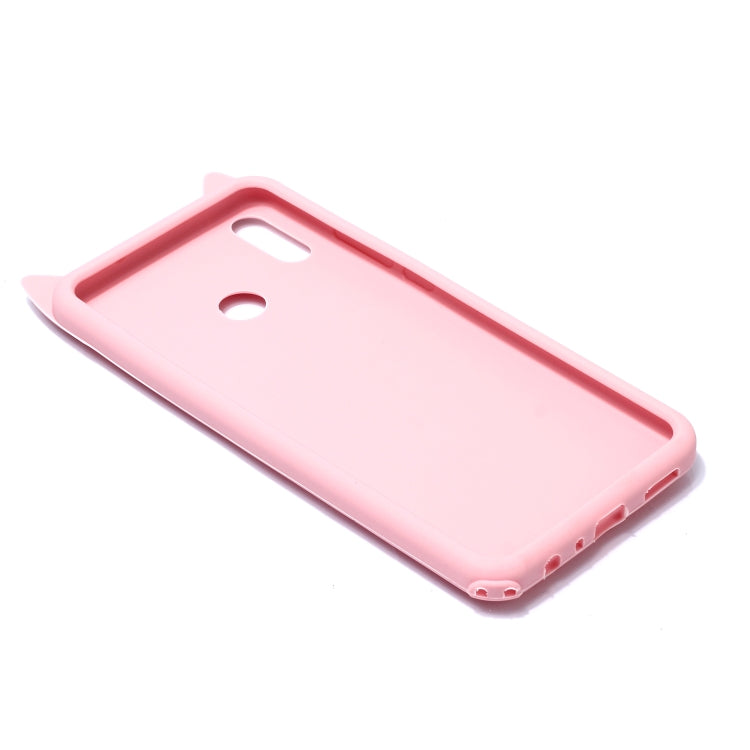 Lovely 3D Moustache Cat Soft Silicone Back Case for Xiaomi Redmi Note 5 Pro