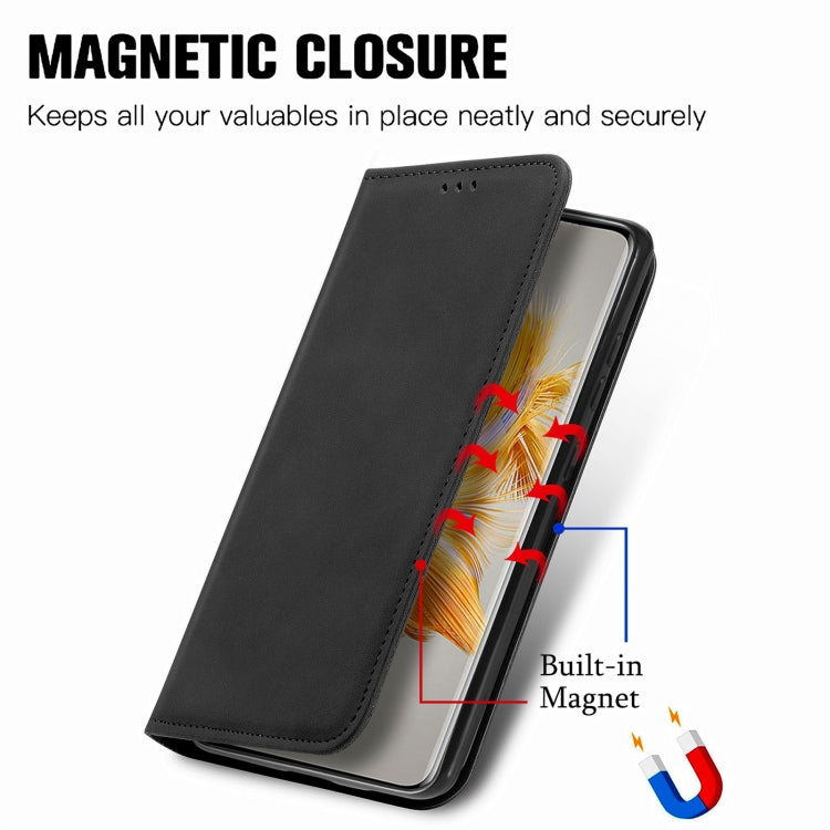 For Huawei Mate 50 Retro Skin Feel Magnetic Flip Leather Phone Case