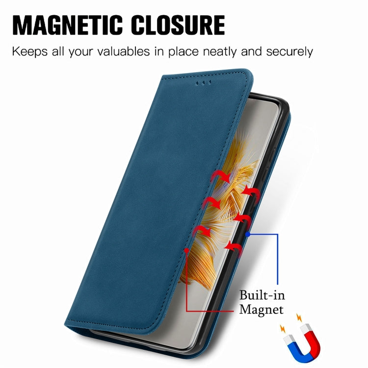 For Huawei Mate 50 Retro Skin Feel Magnetic Flip Leather Phone Case