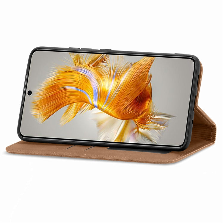 For Huawei Mate 50 Retro Skin Feel Magnetic Flip Leather Phone Case