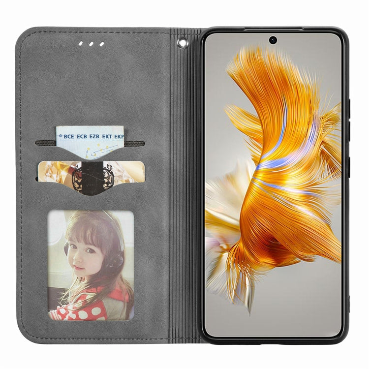 For Huawei Mate 50 Retro Skin Feel Magnetic Flip Leather Phone Case