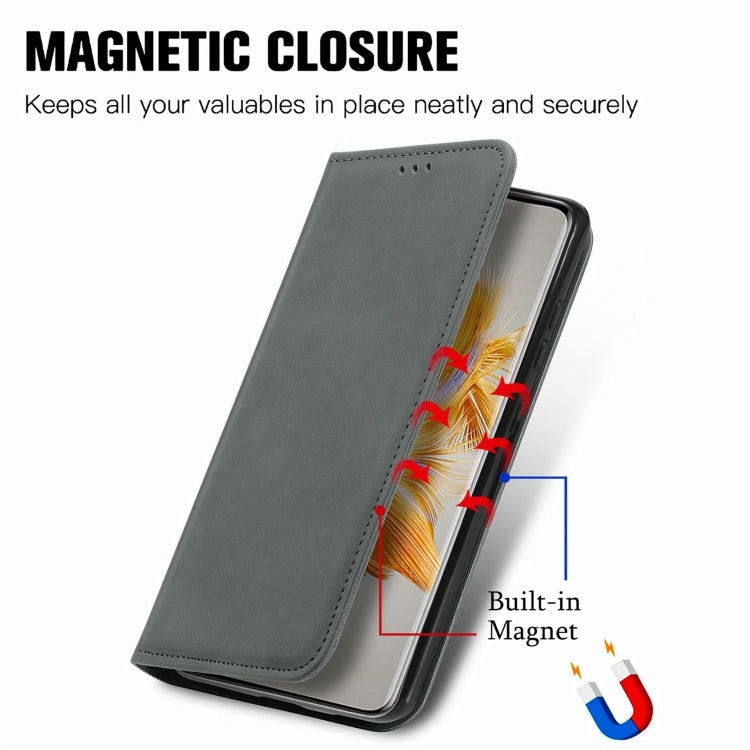For Huawei Mate 50 Retro Skin Feel Magnetic Flip Leather Phone Case