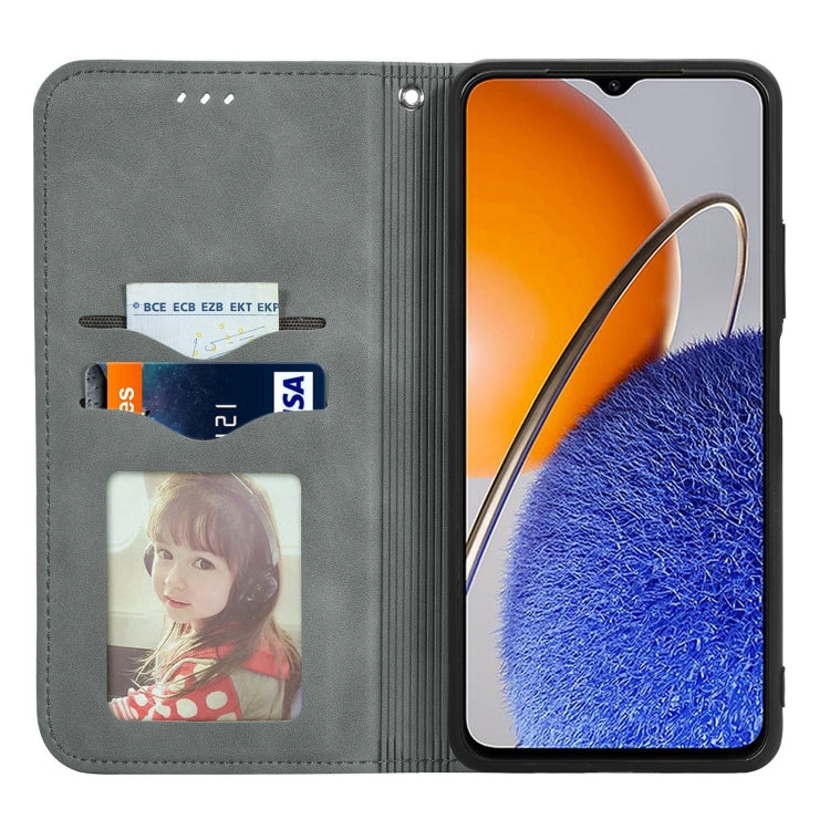 For Huawei Nova Y61 Retro Skin Feel Magnetic Flip Leather Phone Case