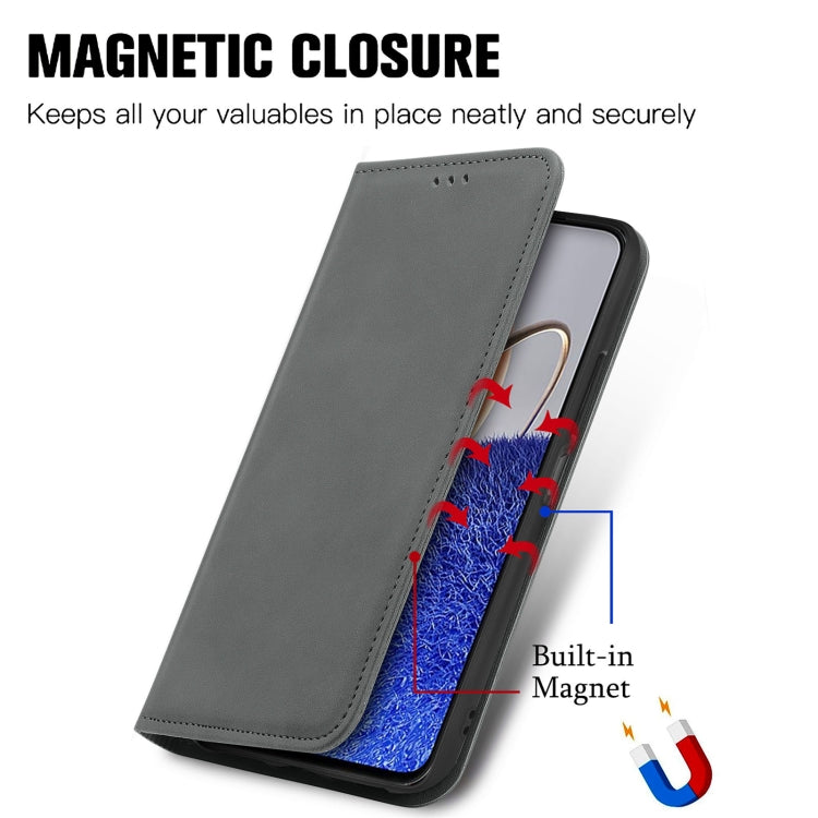 For Huawei Nova Y61 Retro Skin Feel Magnetic Flip Leather Phone Case
