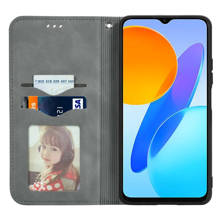 For Honor X6 Retro Skin Feel Magnetic Flip Leather Phone Case