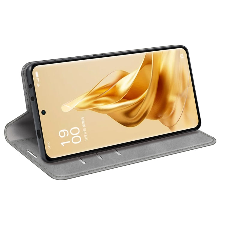 For OPPO Reno9 Pro+ Retro-skin Magnetic Suction Leather Phone Case