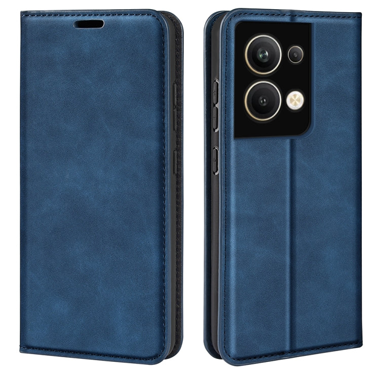 For OPPO Reno9 Pro+ Retro-skin Magnetic Suction Leather Phone Case