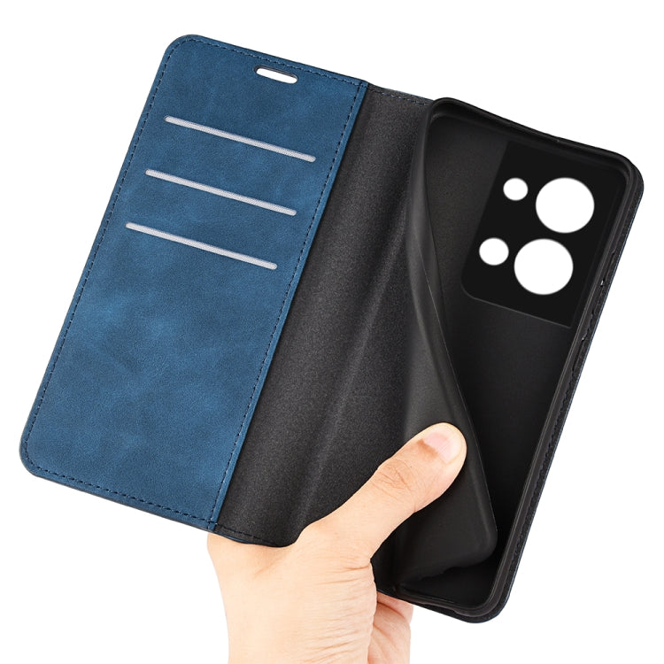 For OPPO Reno9 Pro+ Retro-skin Magnetic Suction Leather Phone Case