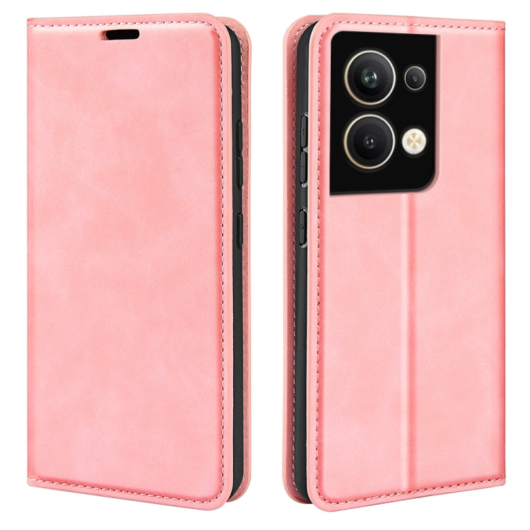 For OPPO Reno9 Pro+ Retro-skin Magnetic Suction Leather Phone Case