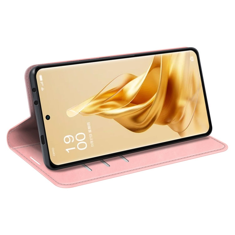 For OPPO Reno9 Pro+ Retro-skin Magnetic Suction Leather Phone Case