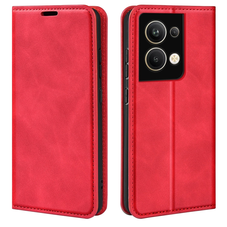 For OPPO Reno9 Pro+ Retro-skin Magnetic Suction Leather Phone Case