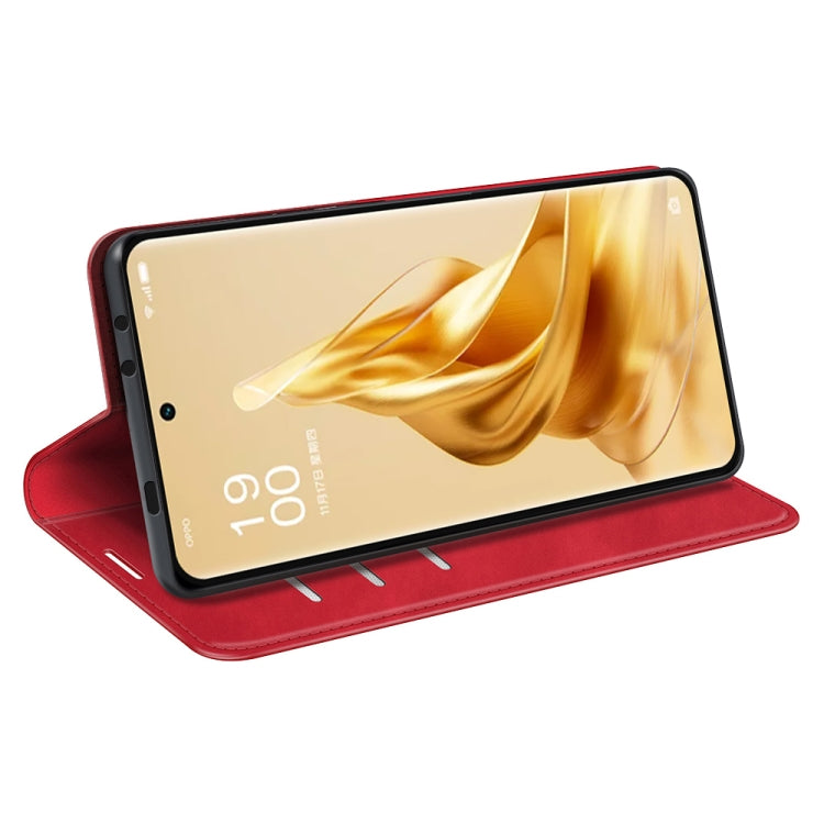 For OPPO Reno9 Pro+ Retro-skin Magnetic Suction Leather Phone Case