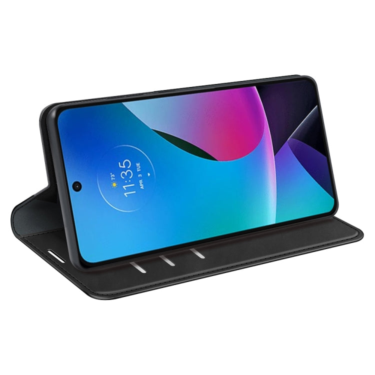 For Motorola Moto G Play 2023 Retro-skin Magnetic Suction Leather Phone Case