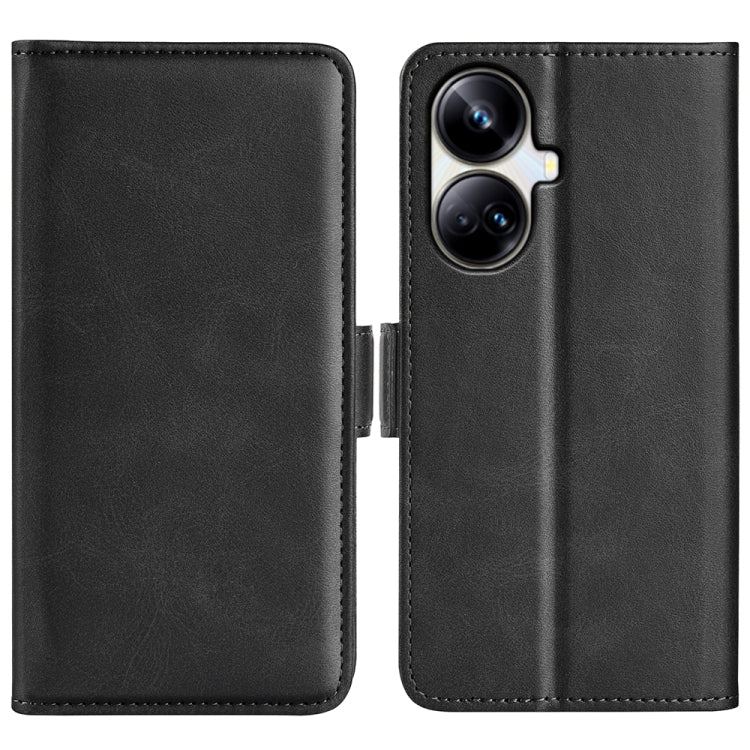 For Realme 10 Pro+ Dual-side Magnetic Buckle Horizontal Flip Leather Phone Case