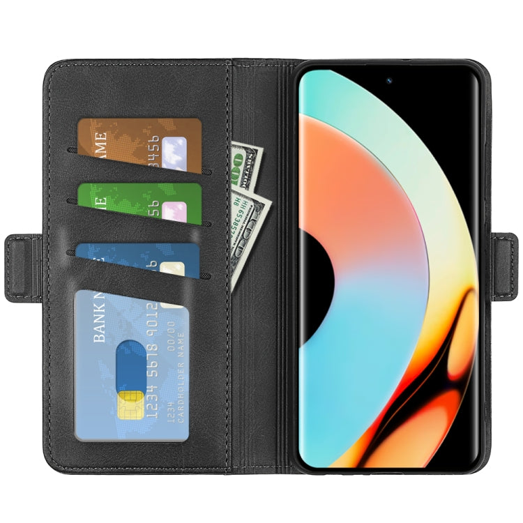 For Realme 10 Pro+ Dual-side Magnetic Buckle Horizontal Flip Leather Phone Case