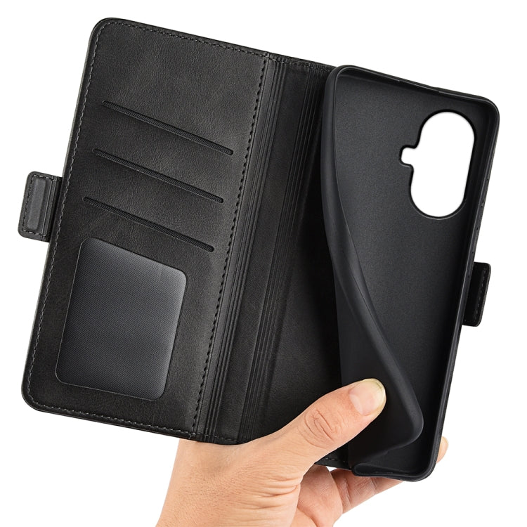 For Realme 10 Pro+ Dual-side Magnetic Buckle Horizontal Flip Leather Phone Case