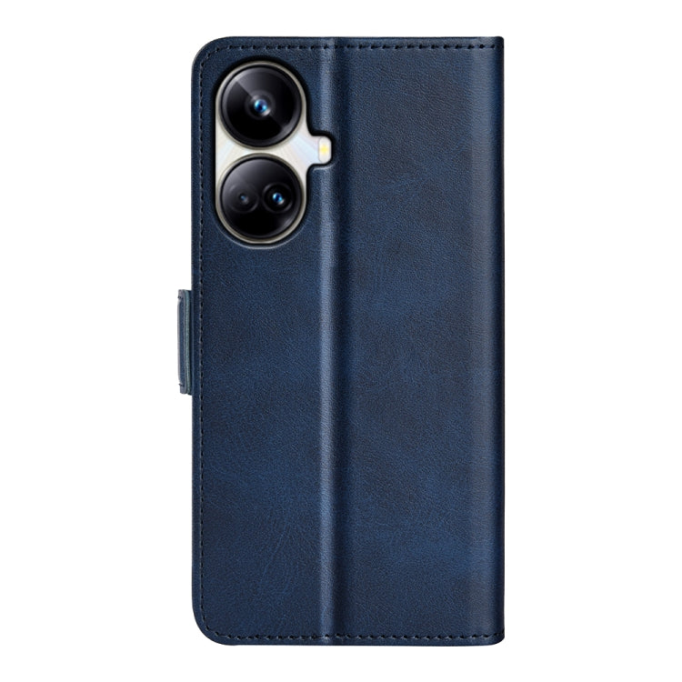 For Realme 10 Pro+ Dual-side Magnetic Buckle Horizontal Flip Leather Phone Case