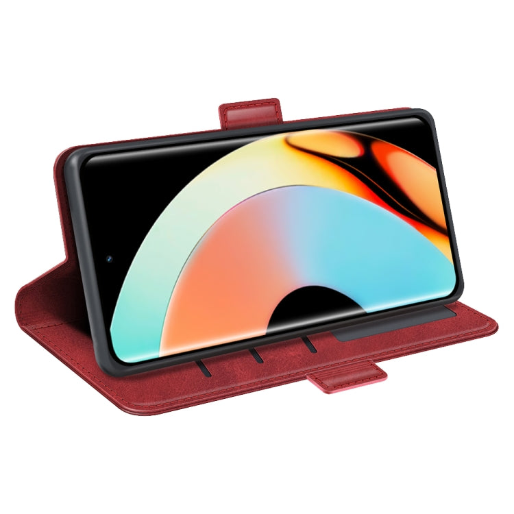 For Realme 10 Pro+ Dual-side Magnetic Buckle Horizontal Flip Leather Phone Case