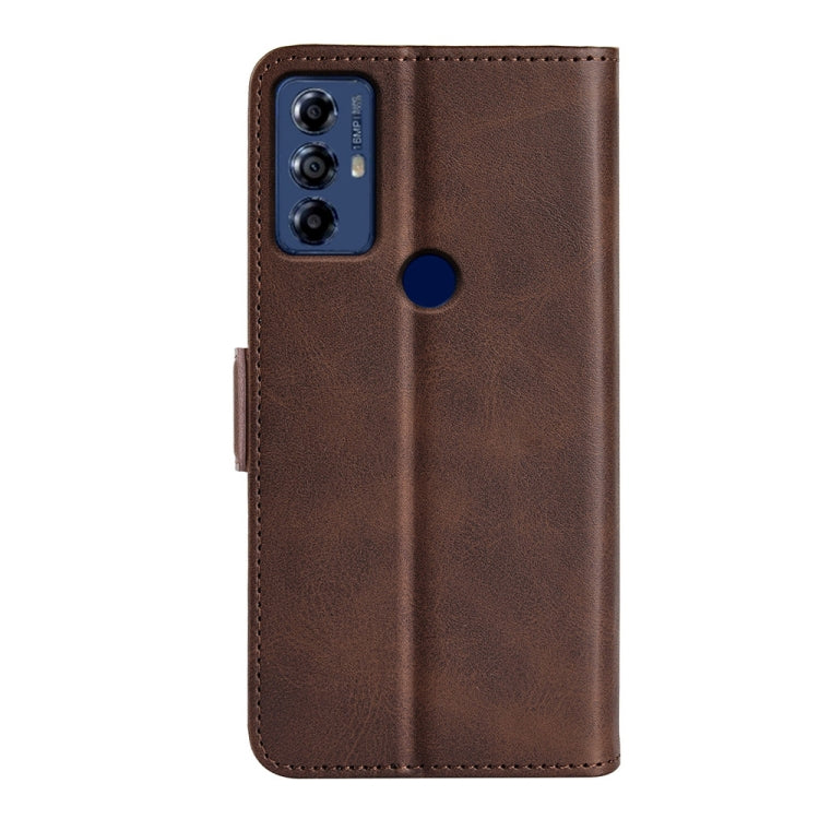For Motolora Moto G Play 2023 Dual-side Magnetic Buckle Horizontal Flip Leather Phone Case