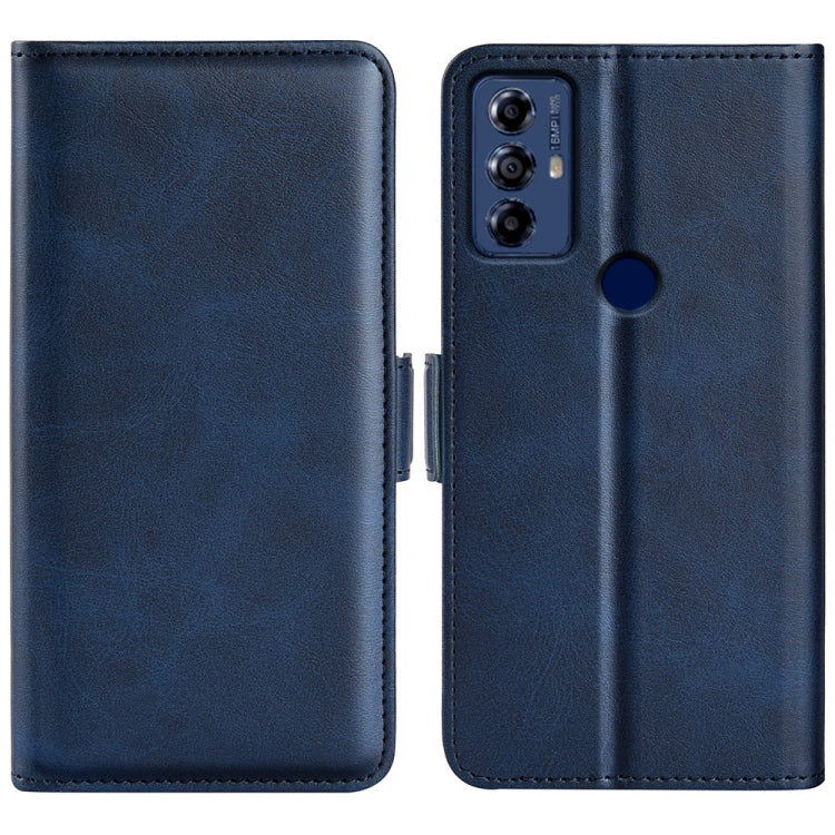 For Motolora Moto G Play 2023 Dual-side Magnetic Buckle Horizontal Flip Leather Phone Case