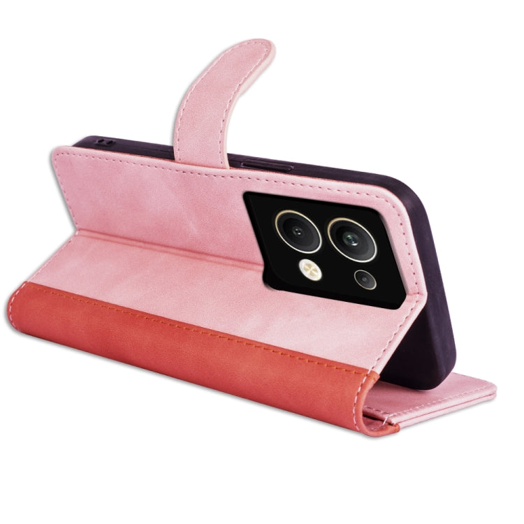 For OPPO Reno 9 Pro+ Stitching Horizontal Flip Leather Phone Case