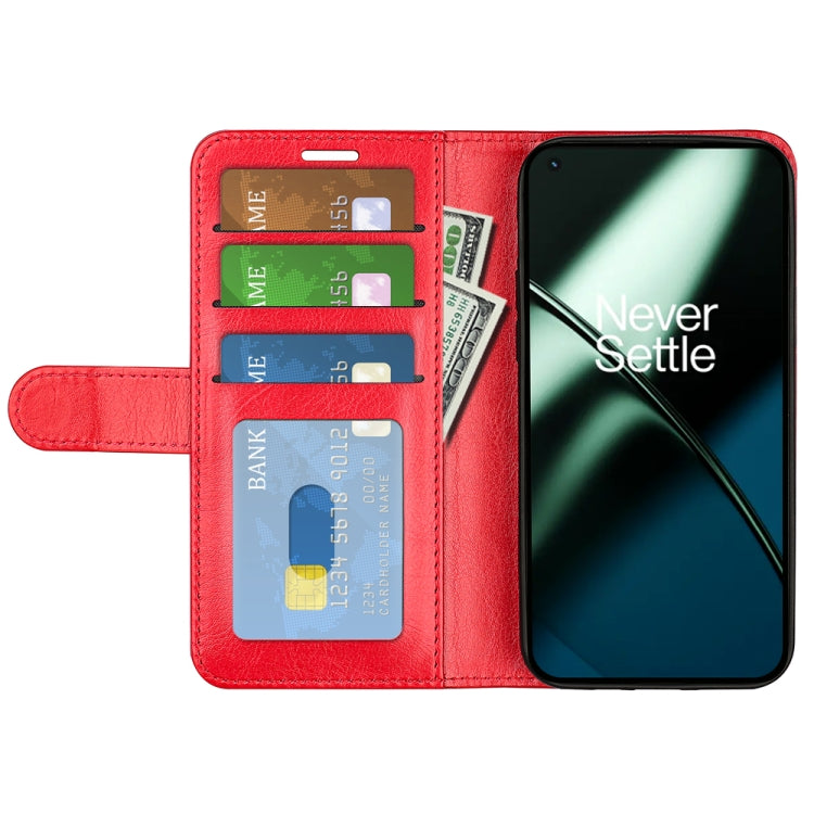 For OnePlus 11 R64 Texture Horizontal Flip Leather Phone Case