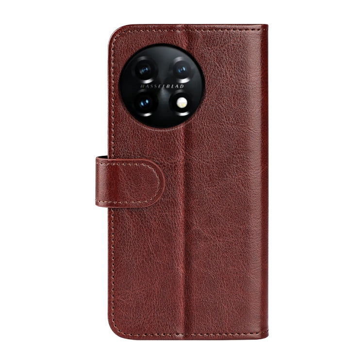 For OnePlus 11 R64 Texture Horizontal Flip Leather Phone Case