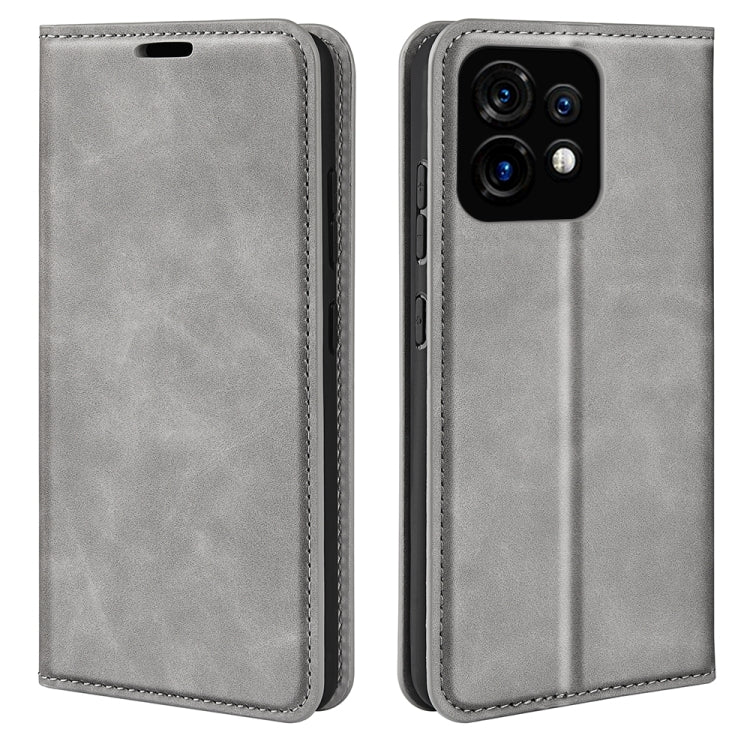 For Motorola Moto X40 Retro-skin Magnetic Suction Leather Phone Case