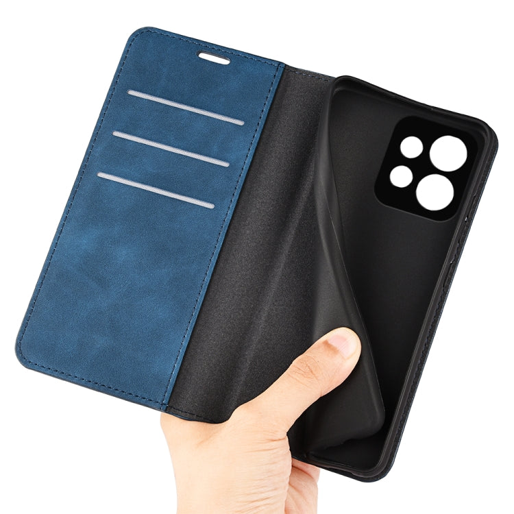 For Motorola Moto X40 Retro-skin Magnetic Suction Leather Phone Case