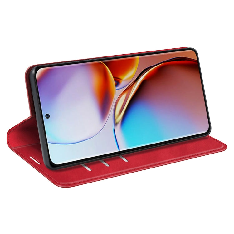 For Motorola Moto X40 Retro-skin Magnetic Suction Leather Phone Case