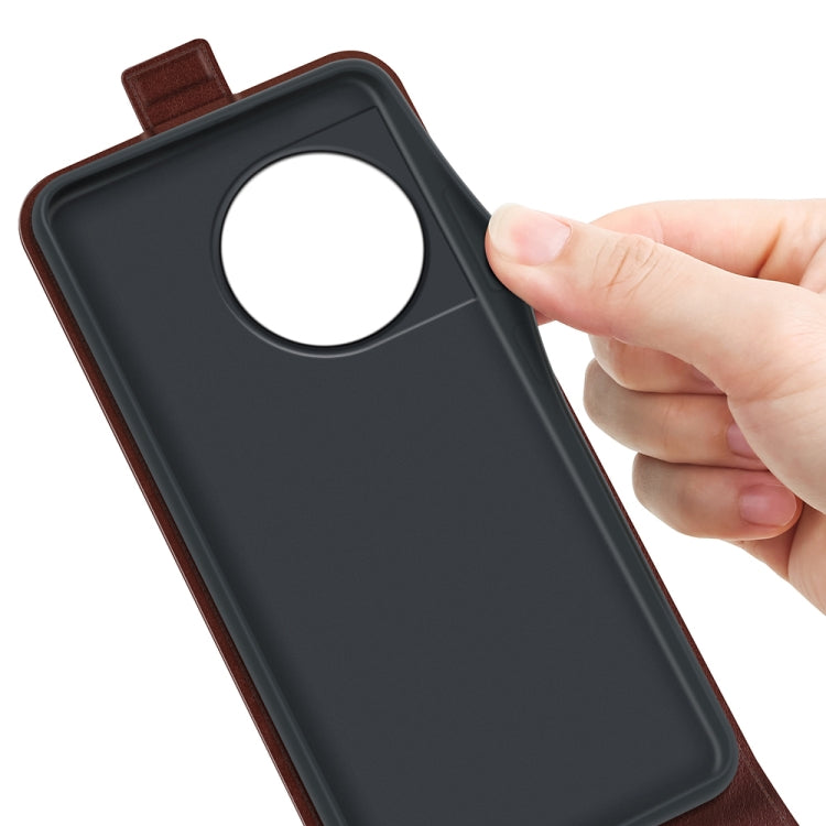For OnePlus 11 R64 Texture Vertical Flip Leather Phone Case