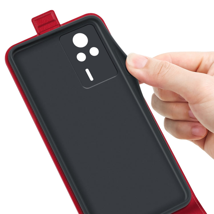 For Xiaomi Redmi K60E R64 Texture Vertical Flip Leather Phone Case