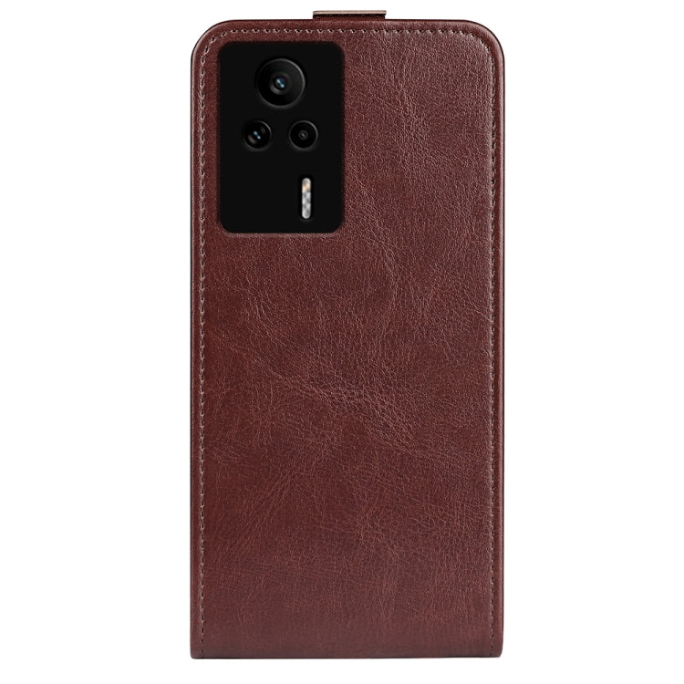 For Xiaomi Redmi K60E R64 Texture Vertical Flip Leather Phone Case