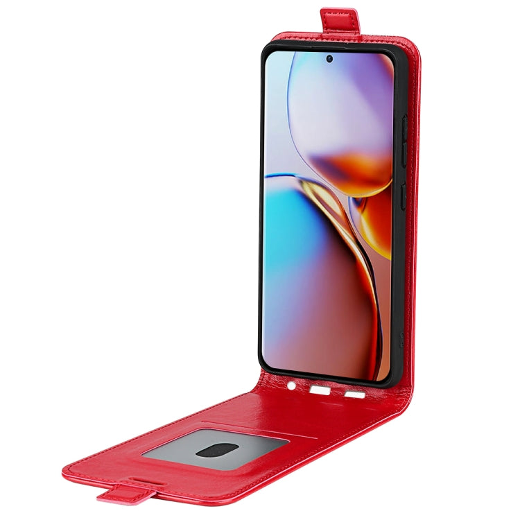 For Motorola Moto X40 R64 Texture Vertical Flip Leather Phone Case