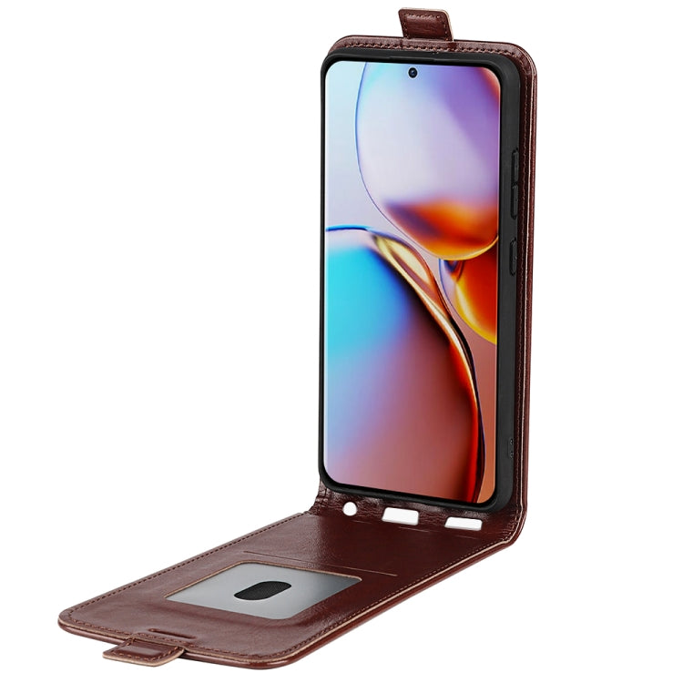 For Motorola Moto X40 R64 Texture Vertical Flip Leather Phone Case